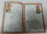 Children colouring book of ganesha pictures  hindu religious colour book kids