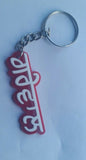 Punjabi word grewal surname panjabi alphabets name key ring key chain #grewal