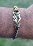 Shiv trishul bracelet kara hindu good luck kada evil eye protection bangle cc10