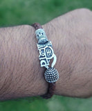 Shiv trishul bracelet kara hindu good luck kada evil eye protection bangle cc11