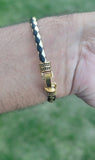 Shiv trishul bracelet kara hindu good luck kada evil eye protection bangle cc10