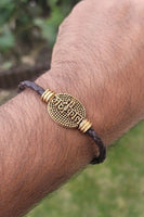 Mahakal trishul bracelet kara hindu good luck evil eye protection bangle i16 new