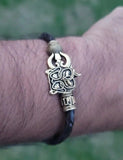 Shiv trishul bracelet kara hindu good luck kada evil eye protection bangle cc12