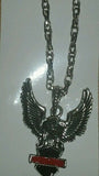 Stunning silver plated protection amulet sikh legend baaz talisman hawk pendant