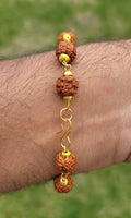 Rudraksh mala natural beads evil eye protection lucky lord mahadev bracelet cc24