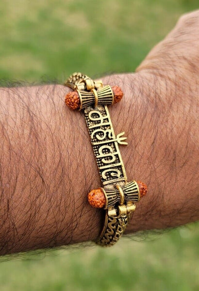 Mahakal shiv bracelet kara hindu good luck kada evil eye protection bangle cc18