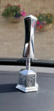 Sikh singh kaur car dashboard mantle piece 3d stainless steel large khanda stand