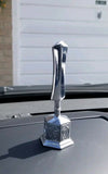 Sikh singh kaur car dashboard mantle piece 3d stainless steel large khanda stand