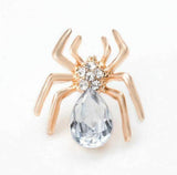 Vintage look gold plated spider brooch suit coat broach lapel pin collar s7