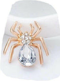 Vintage look gold plated spider brooch suit coat broach lapel pin collar s7