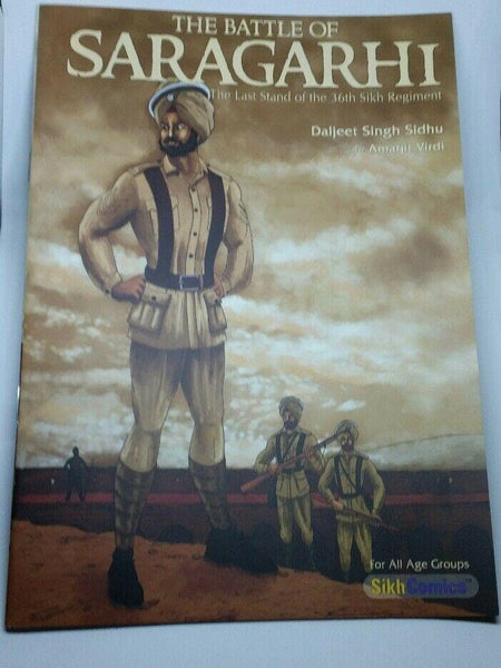 Sikh kids comic the battle of saragarhi punjab daljeet singh sidhu in english mc