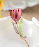 Flower brooch vintage look gold silver plated suit coat broach celebrity pin g57