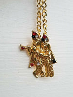 Gold or silver plated hindu ganesh ji hanuman shiri krishana pendant for car dd2