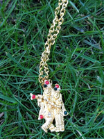 Gold or silver plated hindu ganesh ji hanuman shiri krishana pendant for car dd2