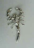 Talisman protection silver plated scorpion brooch star sign cake pin birth sign