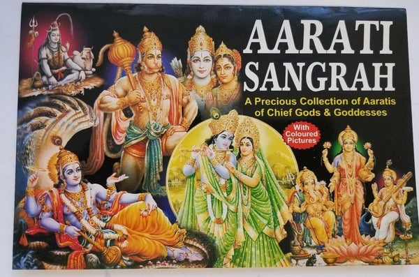 Collection of aarti sangrah evil eye protection good luck book in english aa15