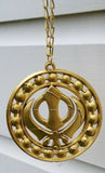 Khanda car hanger gold plated punjabi sikh stunning evil protection pendant ccc9