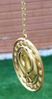 Khanda car hanger gold plated punjabi sikh stunning evil protection pendant ccc9