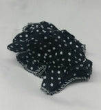 Sikh punjabi black dots kids baby jooda rumal juda head top knot elastic roomal