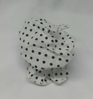 Sikh punjabi black dots kids baby jooda rumal juda head top knot elastic roomal