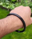 Sarbloh Bangle Black Kara Pure Iron Sikh Dori Kada Heavy Singh Kaur Khalsa Z1A