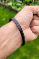 Sarbloh Bangle Black Kara Pure Iron Sikh Dori Kada Heavy Singh Kaur Khalsa Z1A