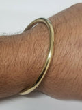 Sikh Brass Kara 22ct Gold look Smooth Round Sikh Singh Kaur khalsa Bangle K7A