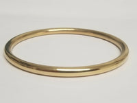 Sikh Brass Kara 22ct Gold look Smooth Round Sikh Singh Kaur khalsa Bangle K7A