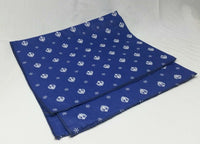 Sikh punjabi blue khalsa khanda bandana head wrap gear rumal handkerchief xy2