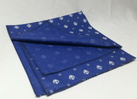 Sikh punjabi blue khalsa khanda bandana head wrap gear rumal handkerchief xy2