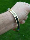 Sikh bangle brass kara gold look sikh singh kaur khalsa kada bracelet gift i6