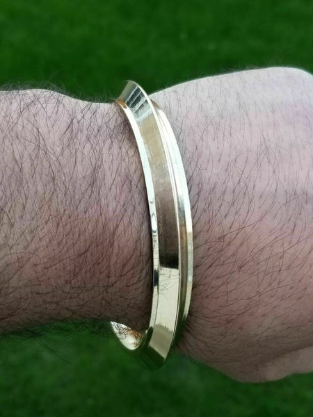 Sikh bangle brass kara gold look sikh singh kaur khalsa kada bracelet gift i6