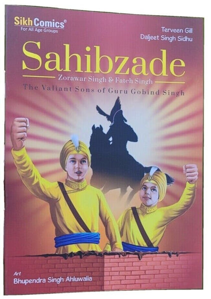 Sikh kids comic sahibzade the valiant sons daljeet singh sidhu book english mc