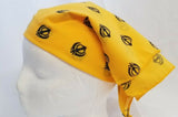 Sikh punjabi singh kaur yellow khalsa khandas bandana head wrap gear rumal hanky