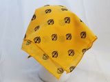 Sikh punjabi singh kaur yellow khalsa khandas bandana head wrap gear rumal hanky