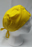 Sikh punjabi turban patka pathka singh khanda bandana head wrap yellow colour