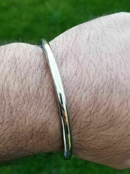 Stainless steel smooth brass line sikh singh kaur khalsa kara kada bracelet v2