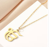 Stainless steel ek onkar sikh singh kaur gold or silver tone pendant chain s21