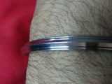 Stunning stainless steel thick 5 lines sikh singh khalsa kara kada bracelet c8