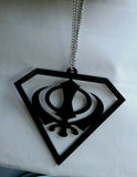 Black acrylic khanda punjabi sikh singh pendant car rear mirror hanging chain ss