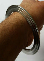 Stainless steel stunning lines #chakri sikh kara punjabi kada singh bracelet a4