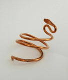 Sadhguru copper smooth snake adjustable ring evil eye protection hindu lucky K