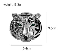 Stunning gold silver plated  tiger leopard  king celebrity brooch broach pin j28