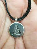 Small stunning stainless steel hindu evil eye protection budha luck pendant fff1