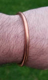 Pure copper handmade punjabi hindu sikh singh adjustable cuff healing kara i12