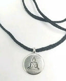 Small stunning stainless steel hindu evil eye protection budha luck pendant fff1