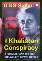 The khalistan conspiracy by g. b. s. sidhu sikh english book raw officer new b39