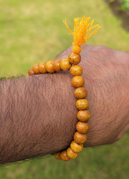 Wooden Yogic Beads Meditation Praying Beads Sikh Simrana Healing Bracelet CCC