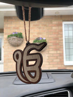 Wooden Ek Onkar car hanger punjabi sikh kaur stunning evil protection pendant CC