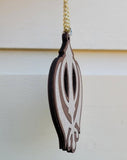 Wooden khanda car hanger punjabi sikh kaur stunning evil protection pendant cc11